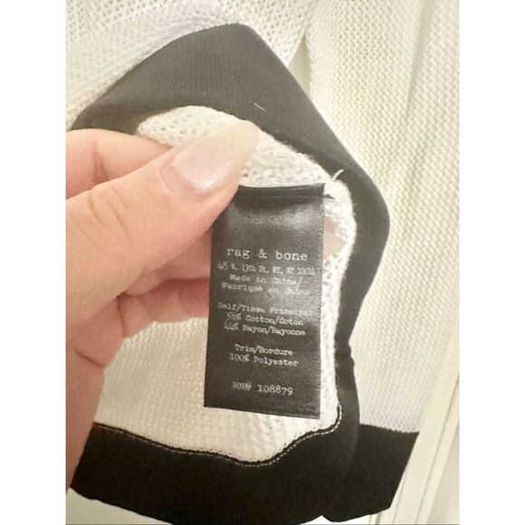 rag & bone / Jean Shea Long-sleeve Mesh Top size XXS - Picture 9 of 11